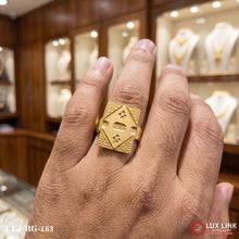 Superior Quality Hand-Finished Design Gold Plated Ring for Men RG -163