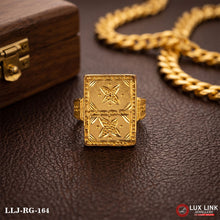 Superior Quality Hand-Finished Design Gold Plated Ring for Men RG -164