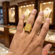 Superior Quality Hand-Finished Design Gold Plated Ring for Men RG -164