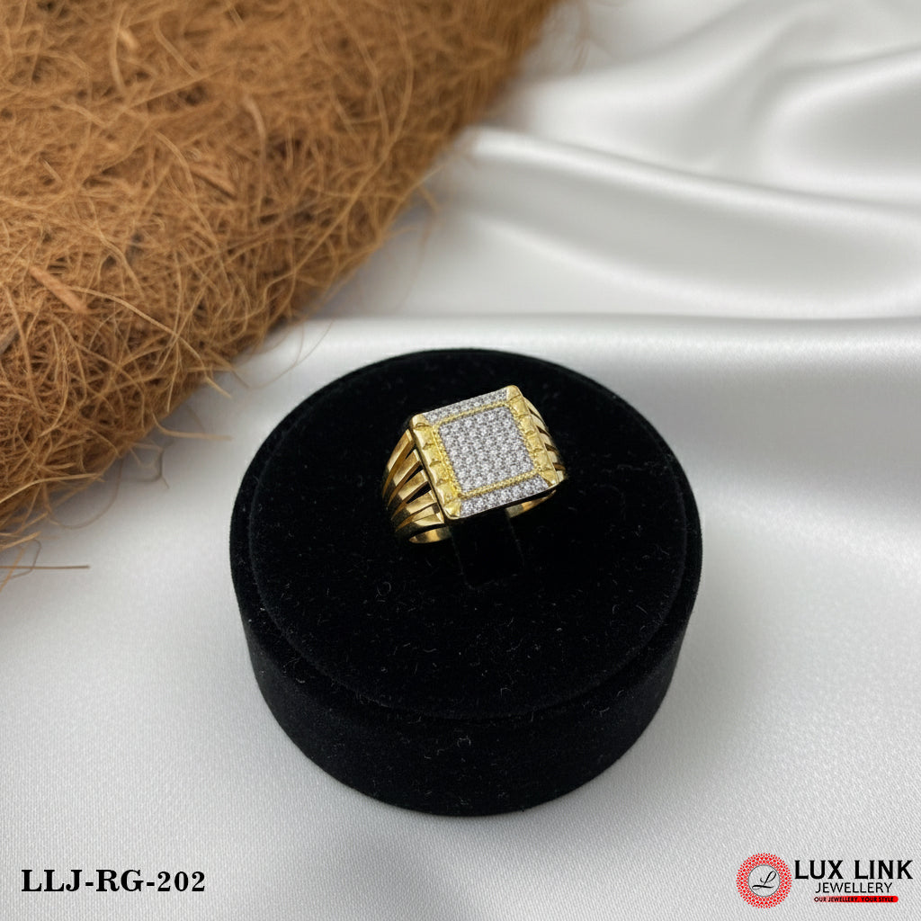 Most Trending Dual Tone Design Ring For Men - RG - 202