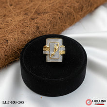 Jaguar Fashionable Design Gold Plated Ring for Men - RG - 205