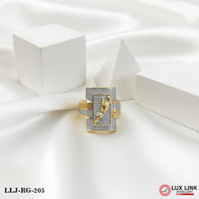 Jaguar Fashionable Design Gold Plated Ring for Men - RG - 205