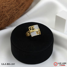 Om Finely Detailed Design Gold Plated Ring for Men - RG - 207