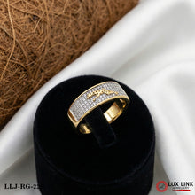 Gold Plated Brilliant Design Premium-grade Quality Ring For Men - RG - 228
