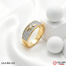 Gold Plated Brilliant Design Premium-grade Quality Ring For Men - RG - 228