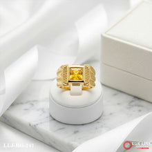 yellow Stone Decorative Design Best Quality Gold Plated Ring RG-247
